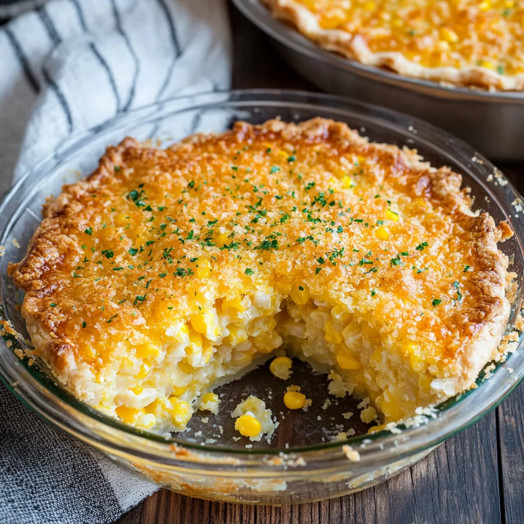 Cheddar Sweet Corn Pie