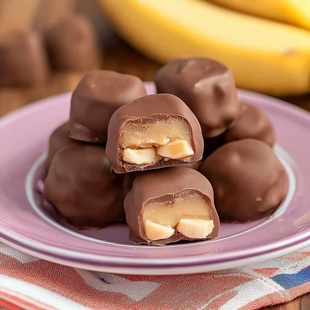 Chocolate Banana Peanut Butter Bites