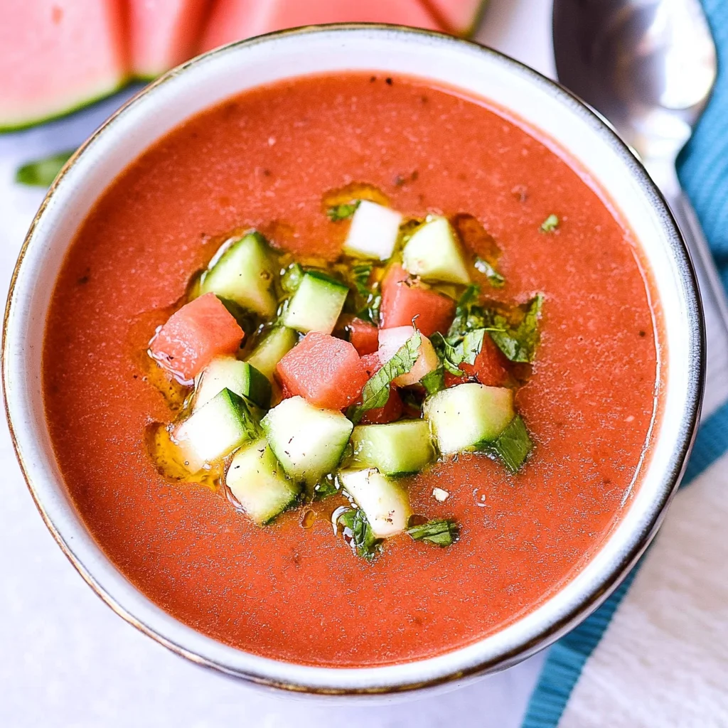 Easy Watermelon Gazpacho Recipe