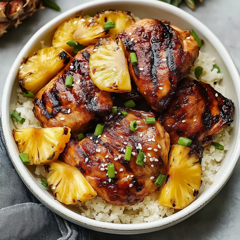 Grilled Pineapple Teriyaki Chicken