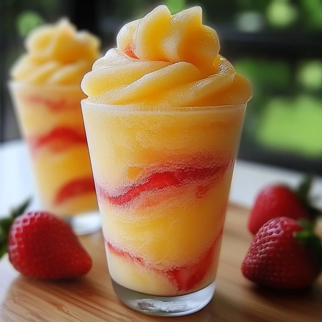 Pineapple Strawberry Slushie