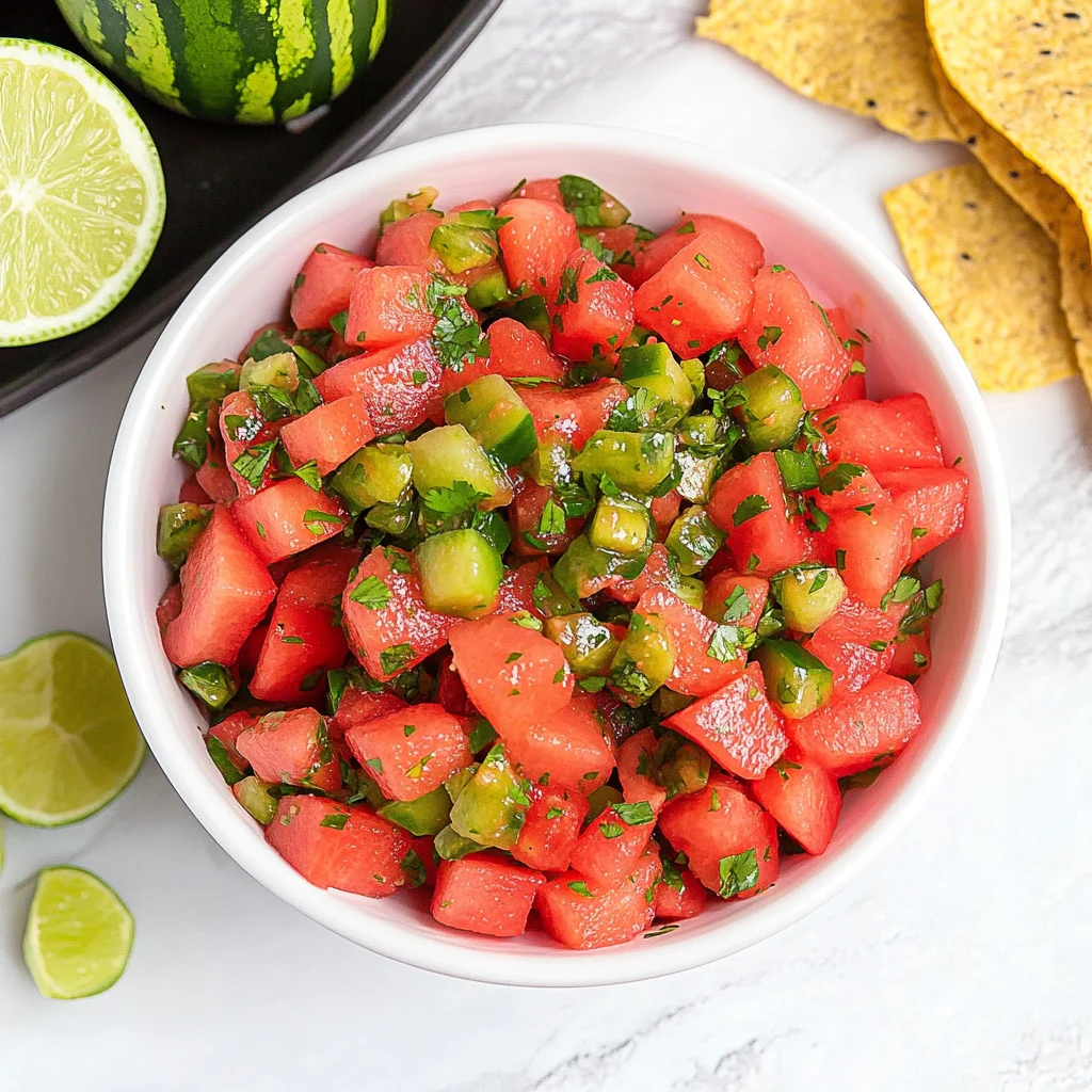 Sweet and Spicy Watermelon Salsa