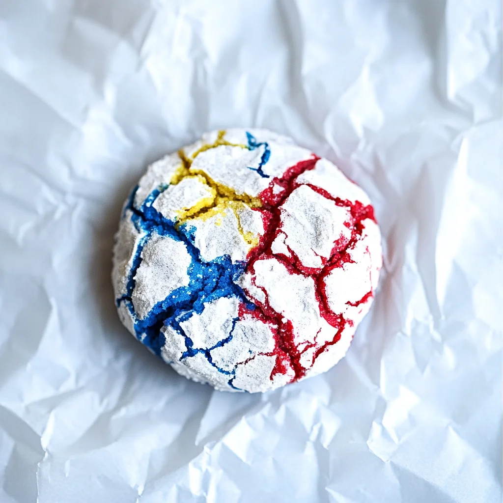 4th of July Crinkle Cookies