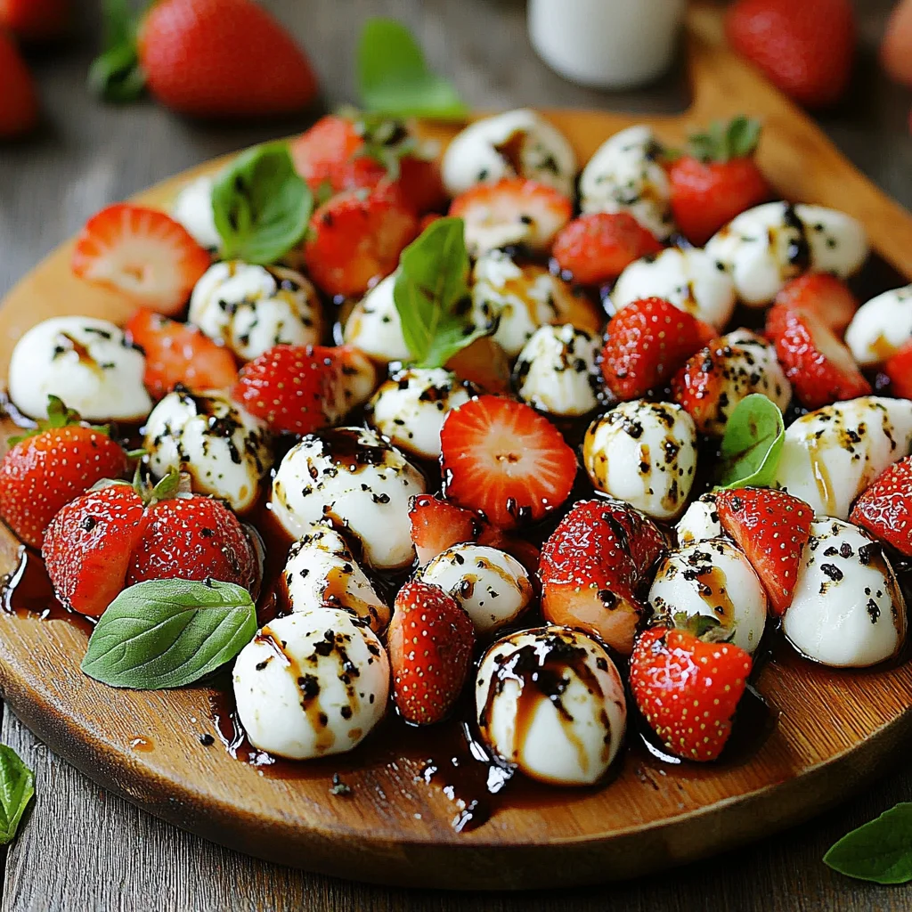 Balsamic Strawberry Caprese