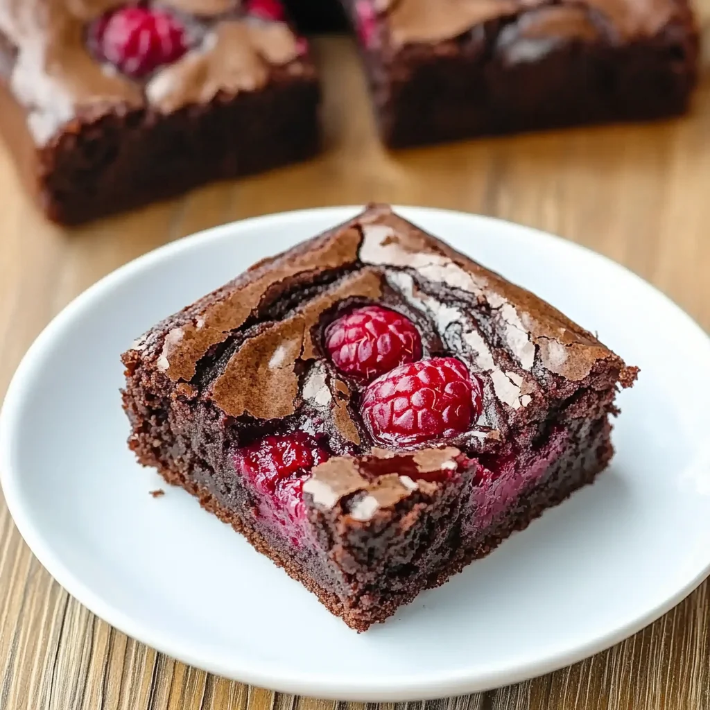 Decadent Raspberry Swirl Brownies