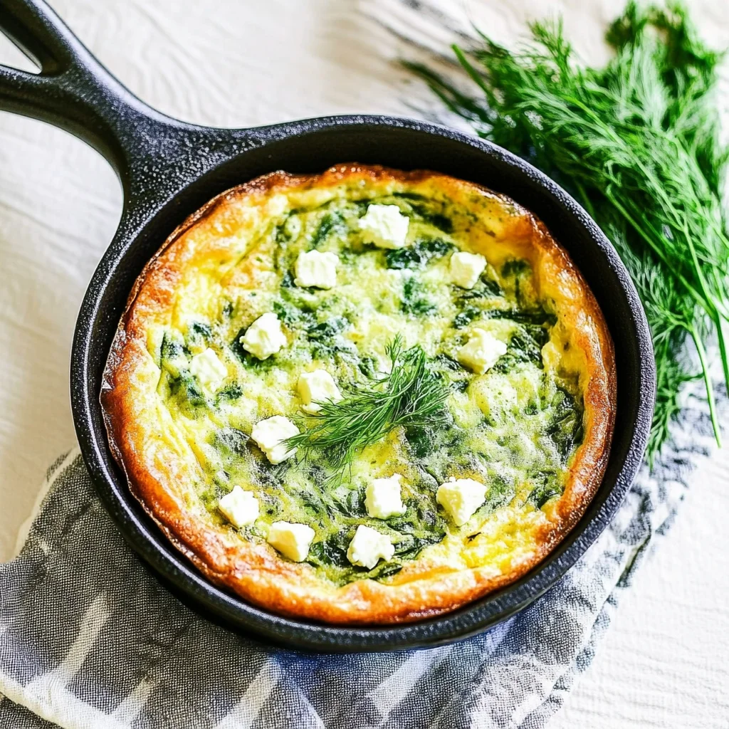 Feta and Spinach Frittata