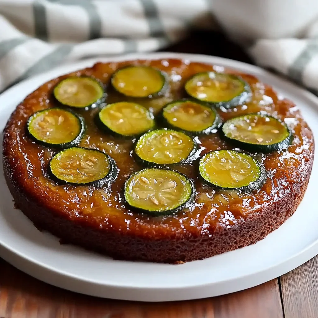 Flavorful Zucchini Upside Down Cake