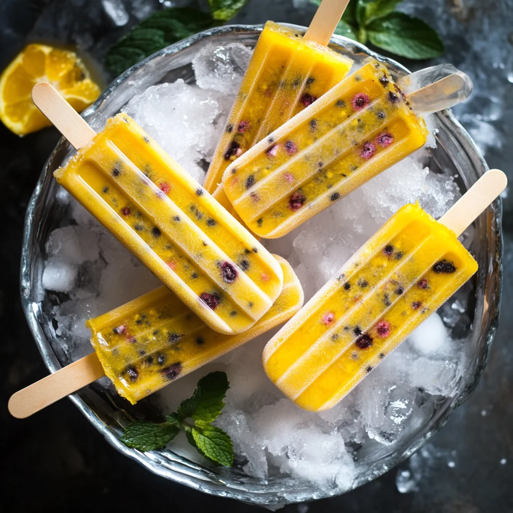 Granadilla Orange Popsicles