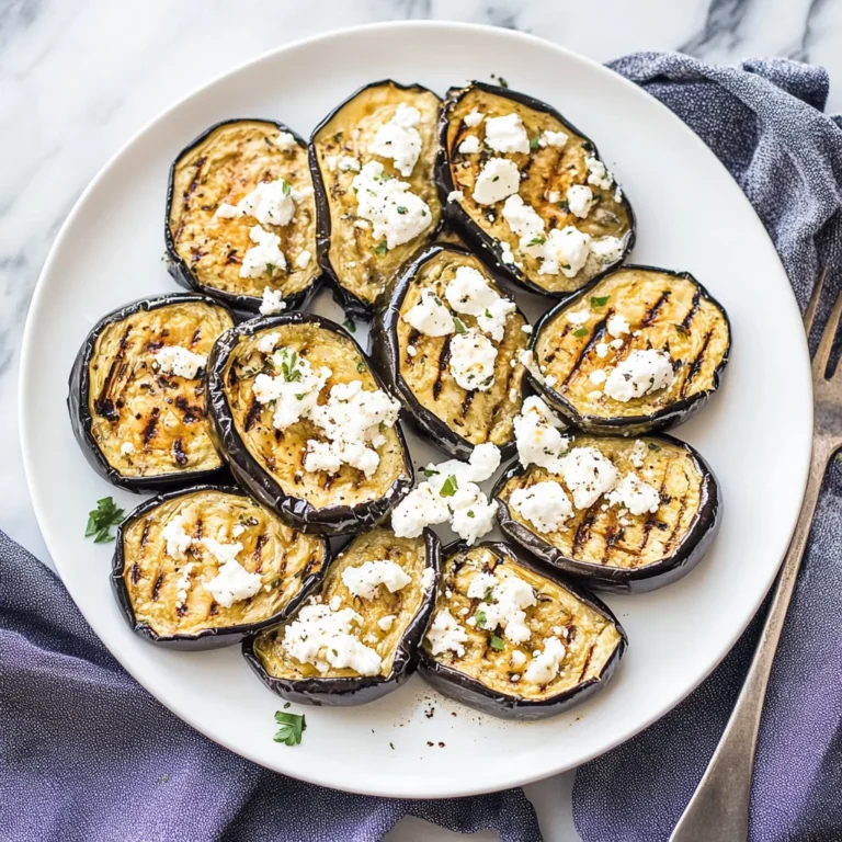Grilled Eggplant with Feta