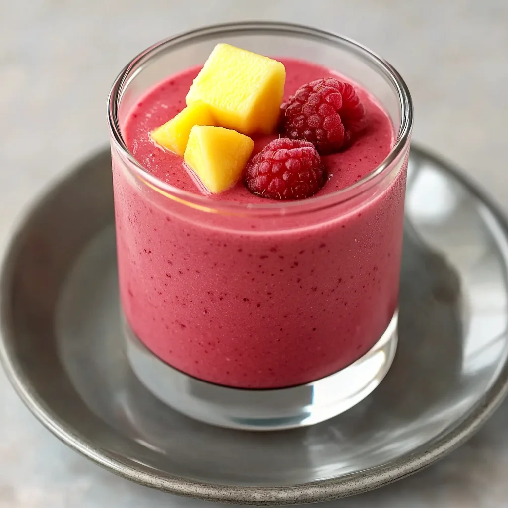 Nutritious Raspberry Mango Smoothie