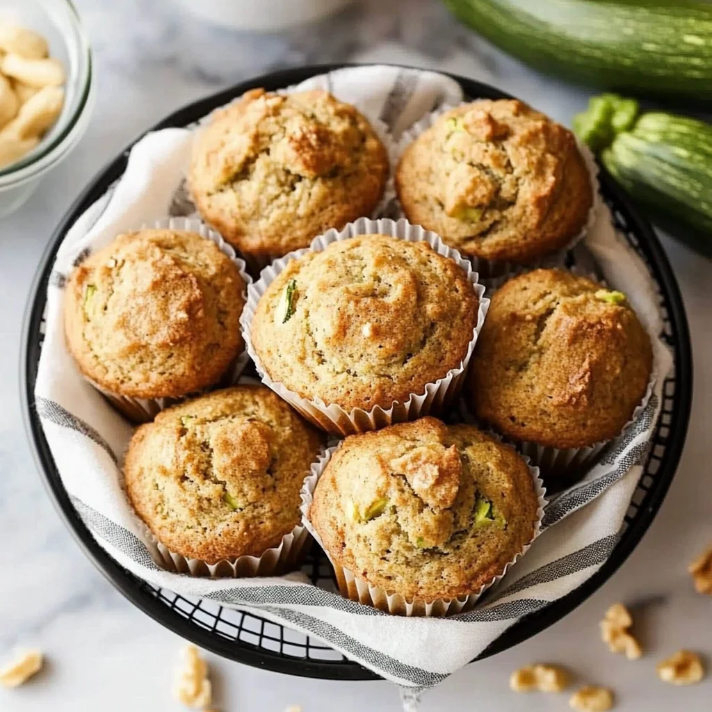 Zucchini Walnut Muffins