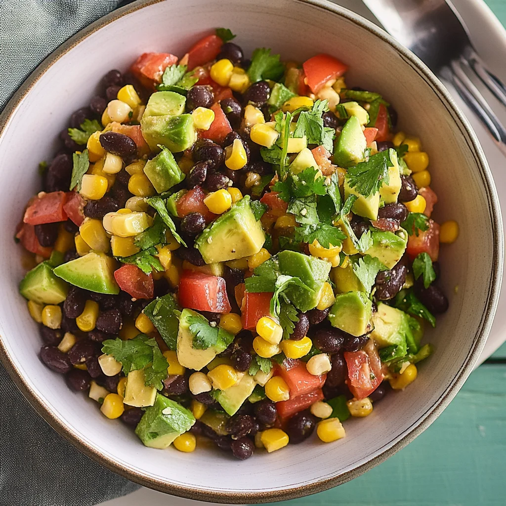 Black Bean Salad with Corn & Avocado