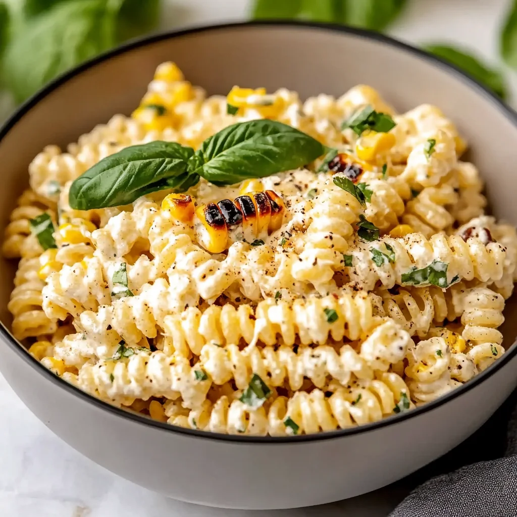 Creamy Street Corn Pasta Salad