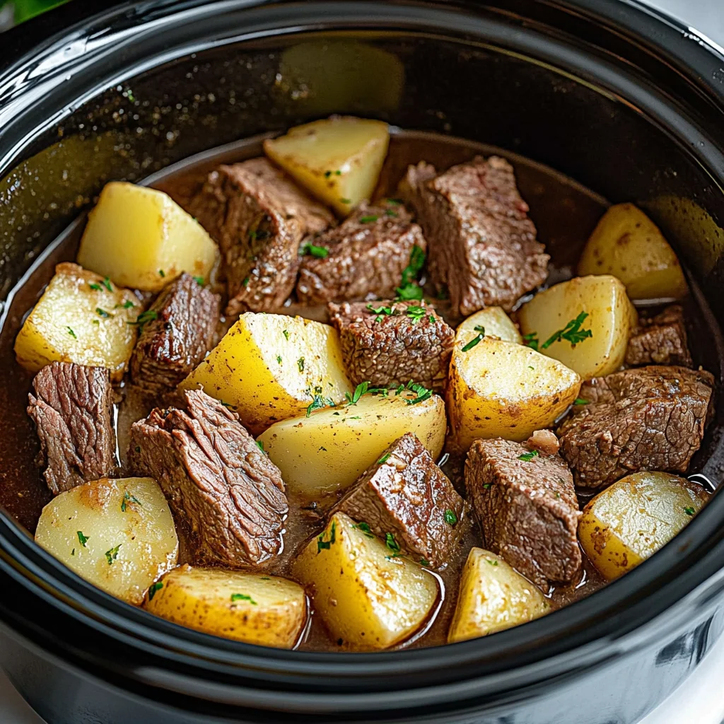 Crockpot Steak and Potatoes