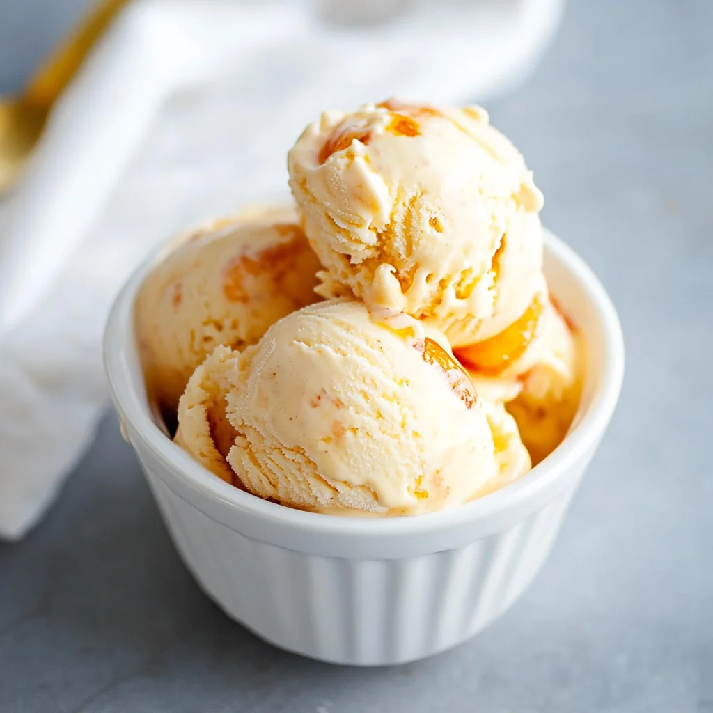 Decadent Roasted Apricot and Honey Ice Cream