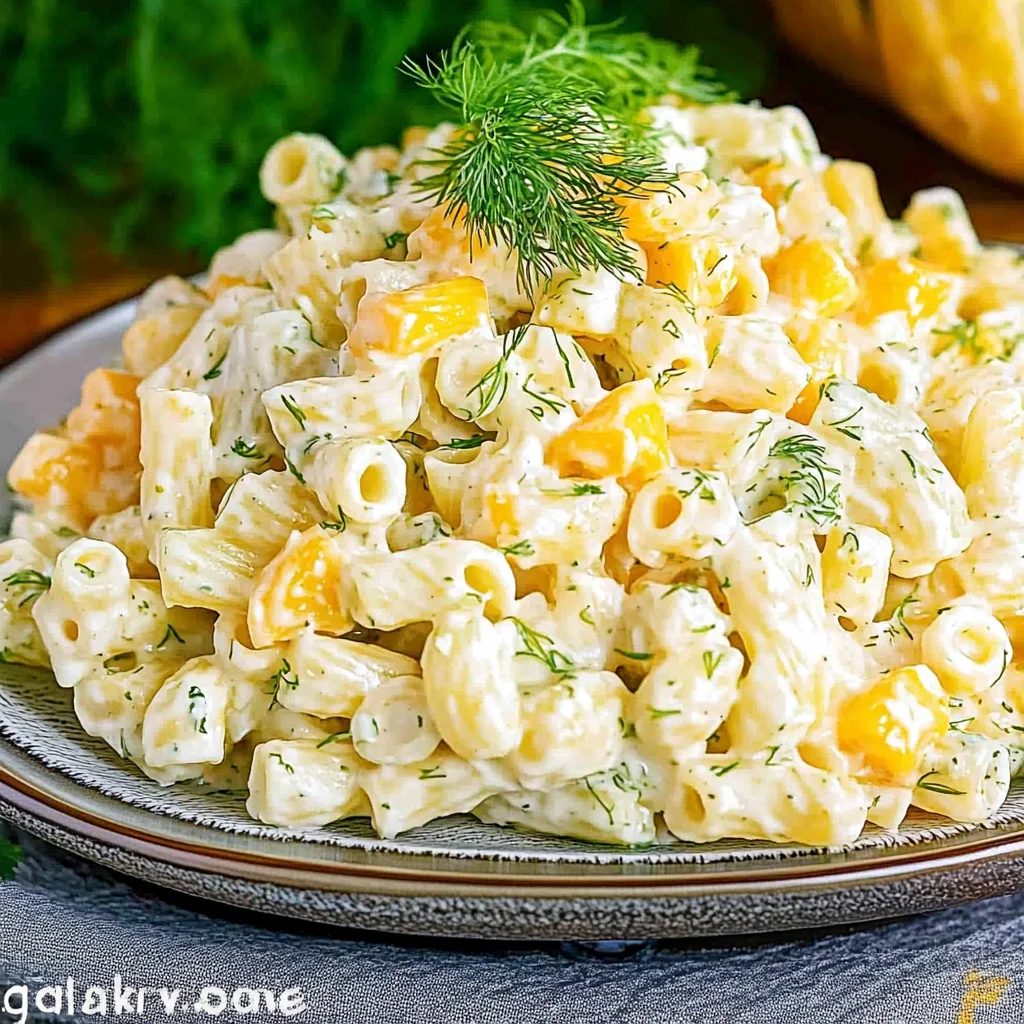 Dill Pickle Pasta Salad