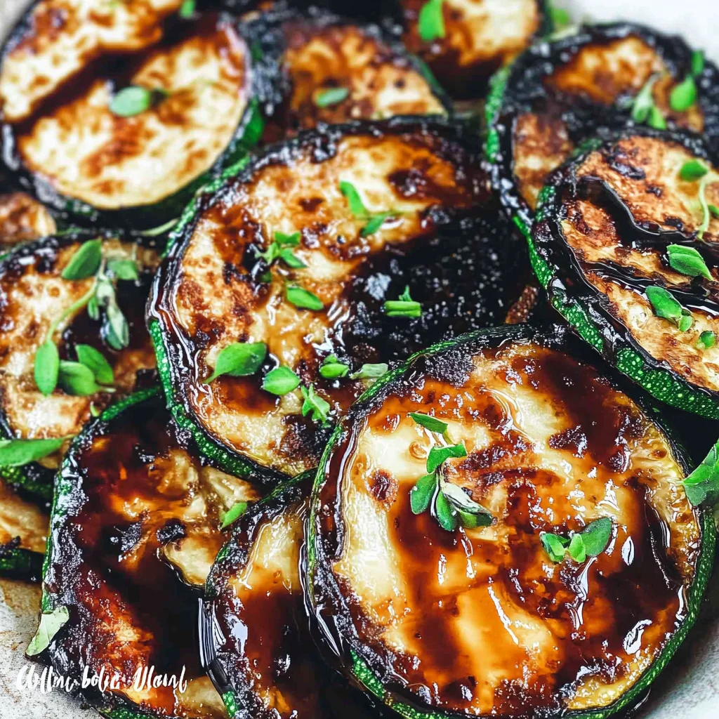 Easy Skillet Zucchini Recipe with Balsamic Reduction
