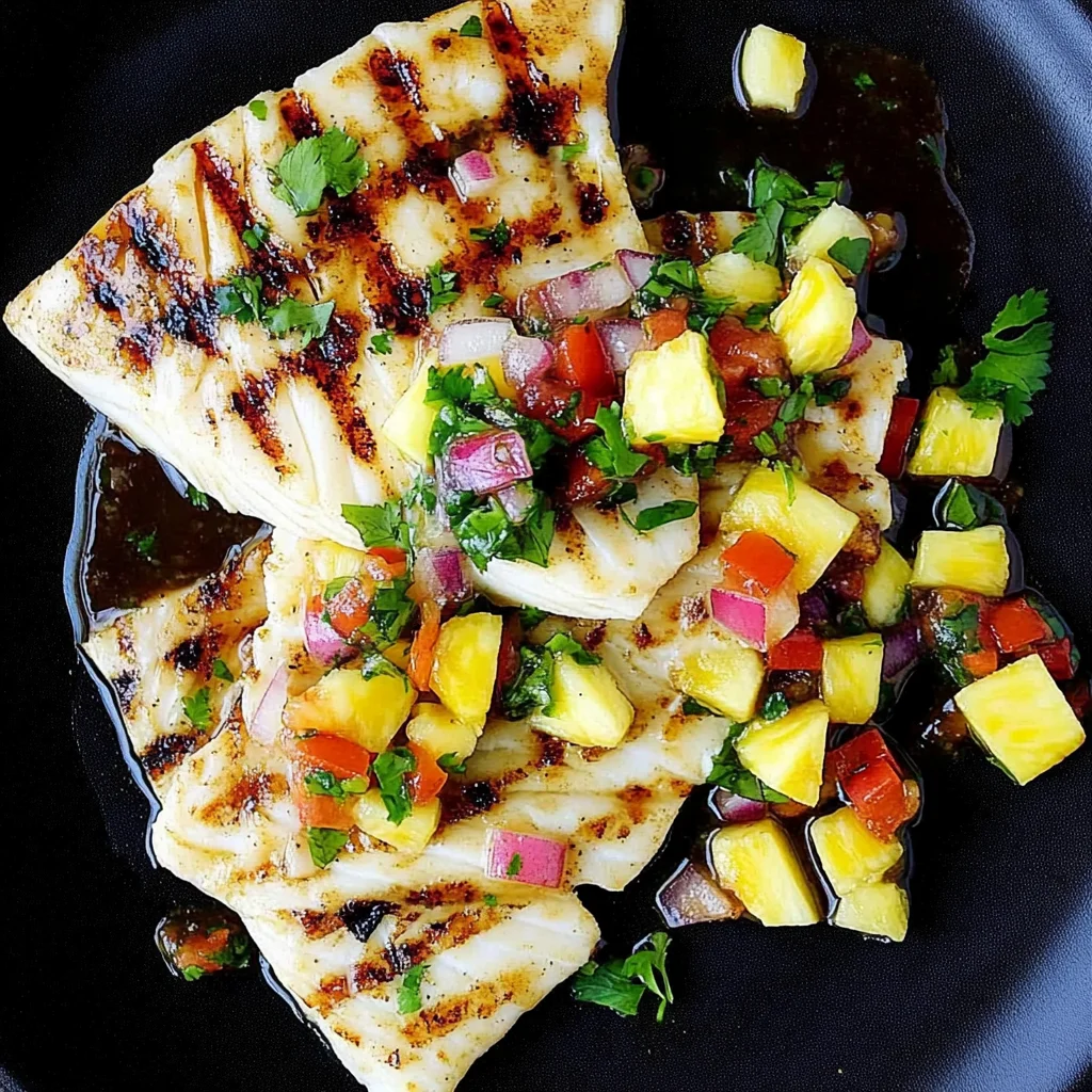 Grilled Mahi Mahi with Pineapple Salsa