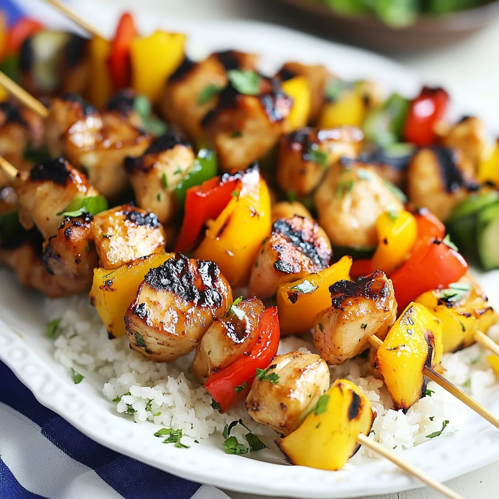 Grilled Teriyaki Chicken Kabobs