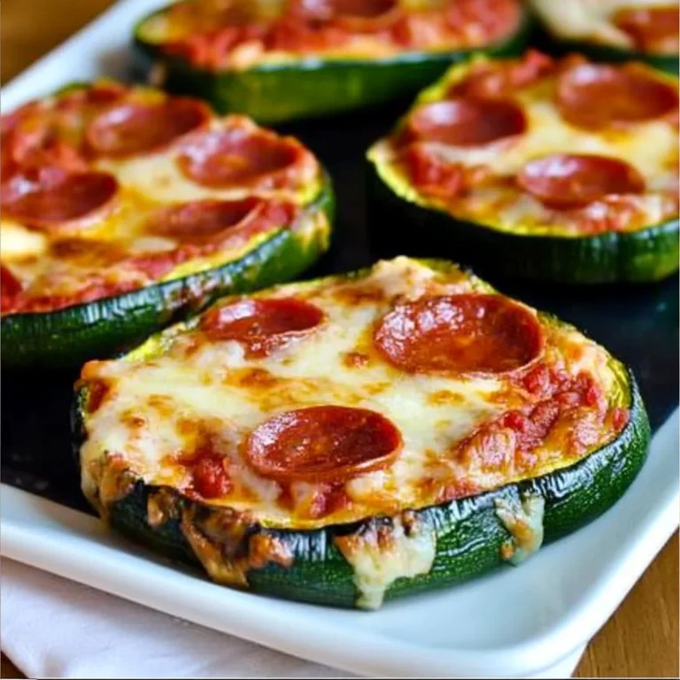 Grilled Zucchini Pizza Slices