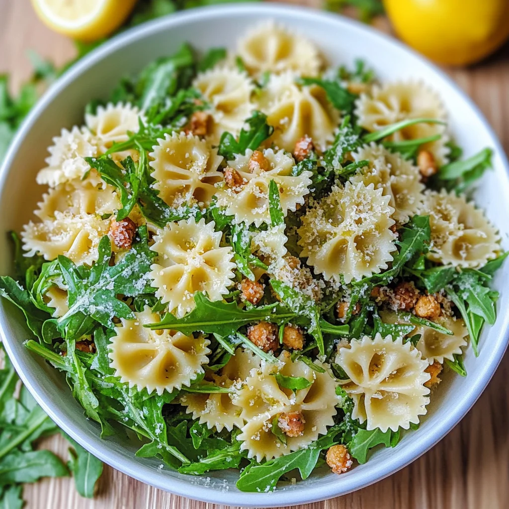 Lemon Arugula Pasta Salad