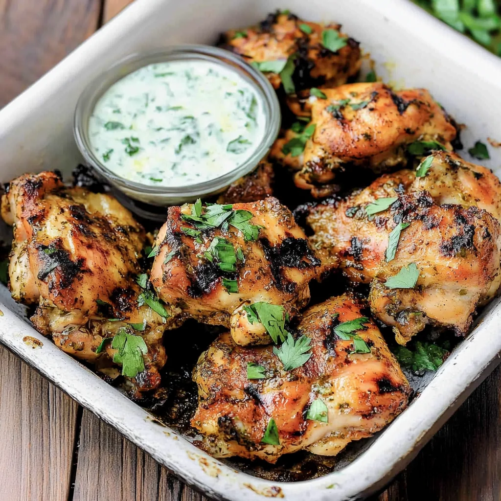 Mediterranean Grilled Chicken Thighs