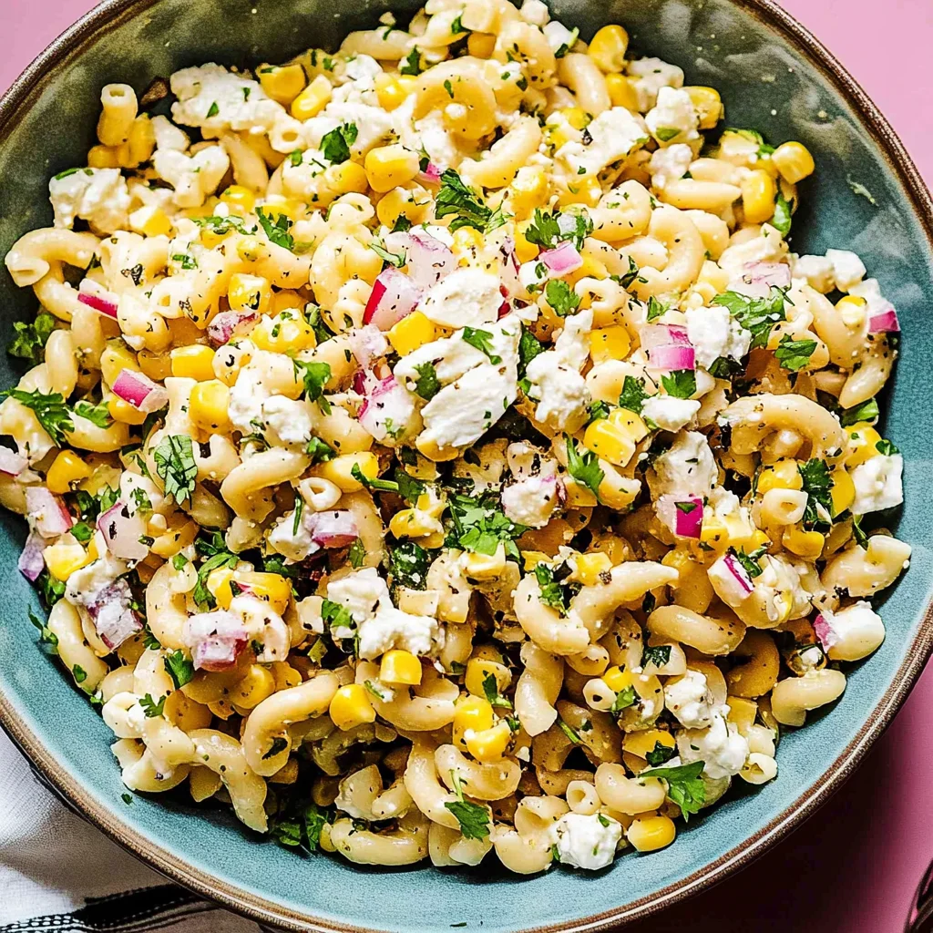 Mexican Street Corn Pasta Salad Recipe