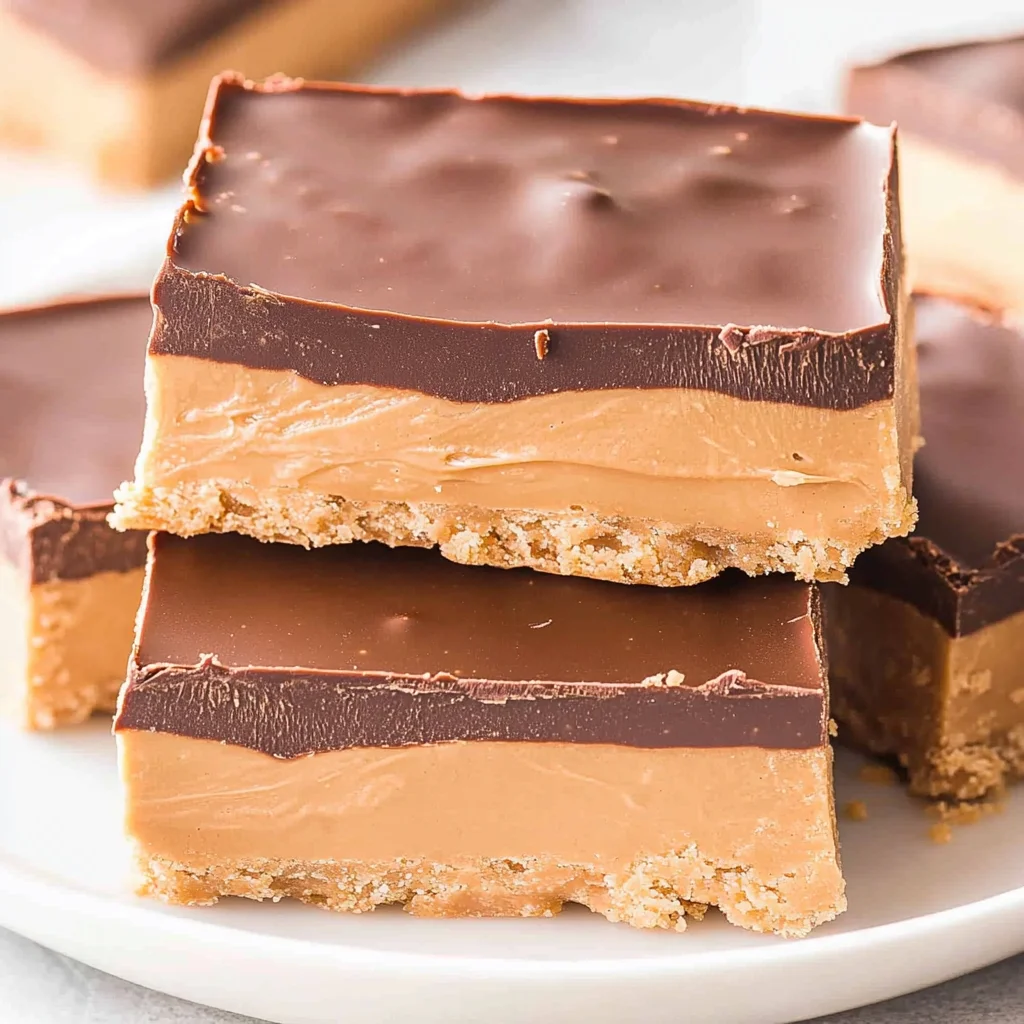 No-Bake Chocolate Peanut Butter Bars