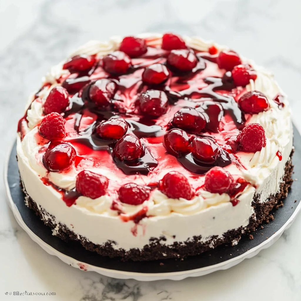 No Bake Black Forest Icebox Cake
