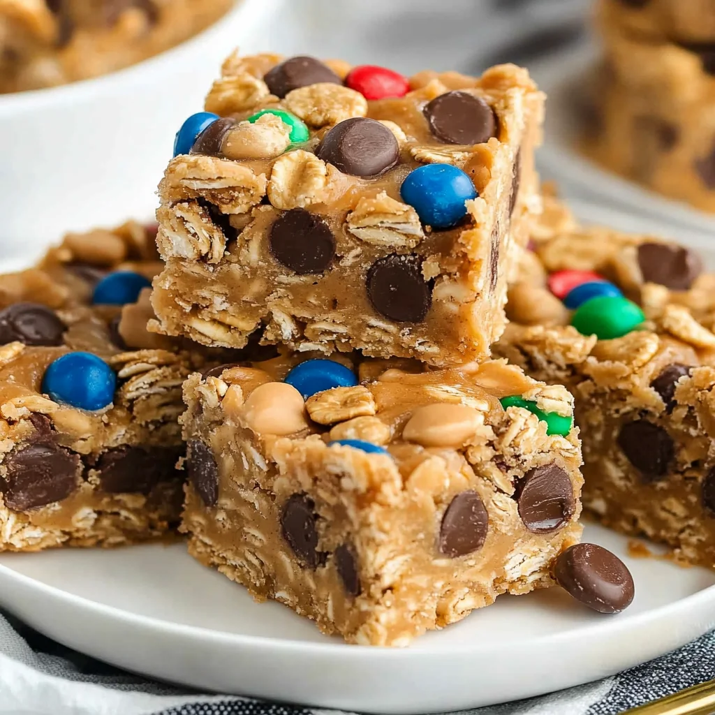 No Bake Peanut Butter Cereal Bars