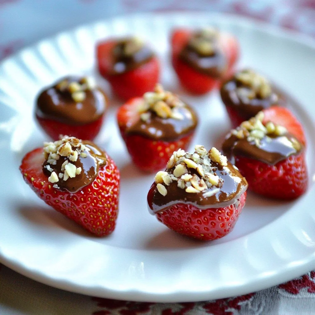 Nutella Deviled Strawberries