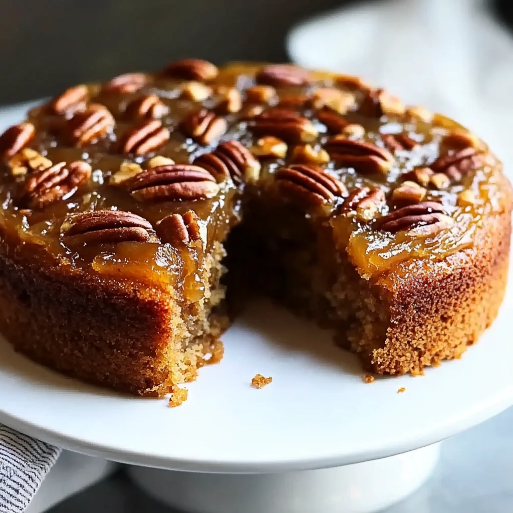 Pecan Upside Down Cake