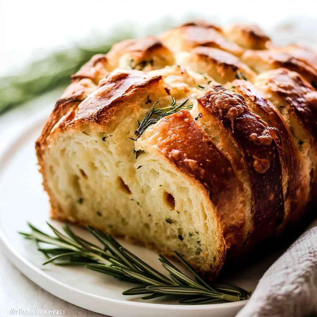 Rosemary Garlic Pull Apart Bread
