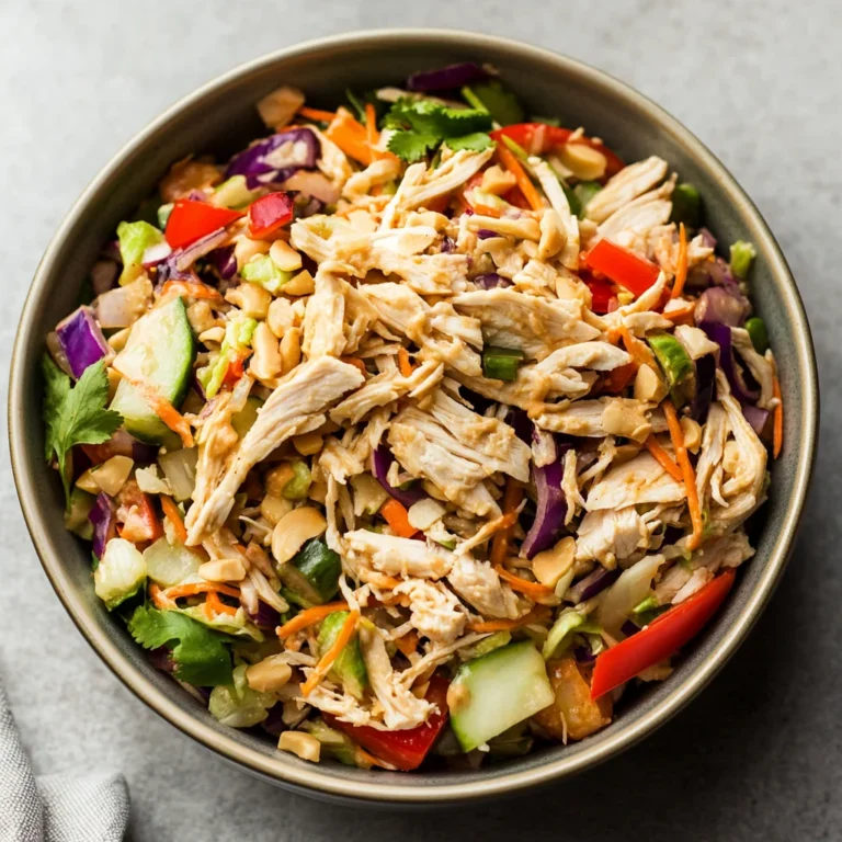 Thai Chicken Salad with Peanut Dressing