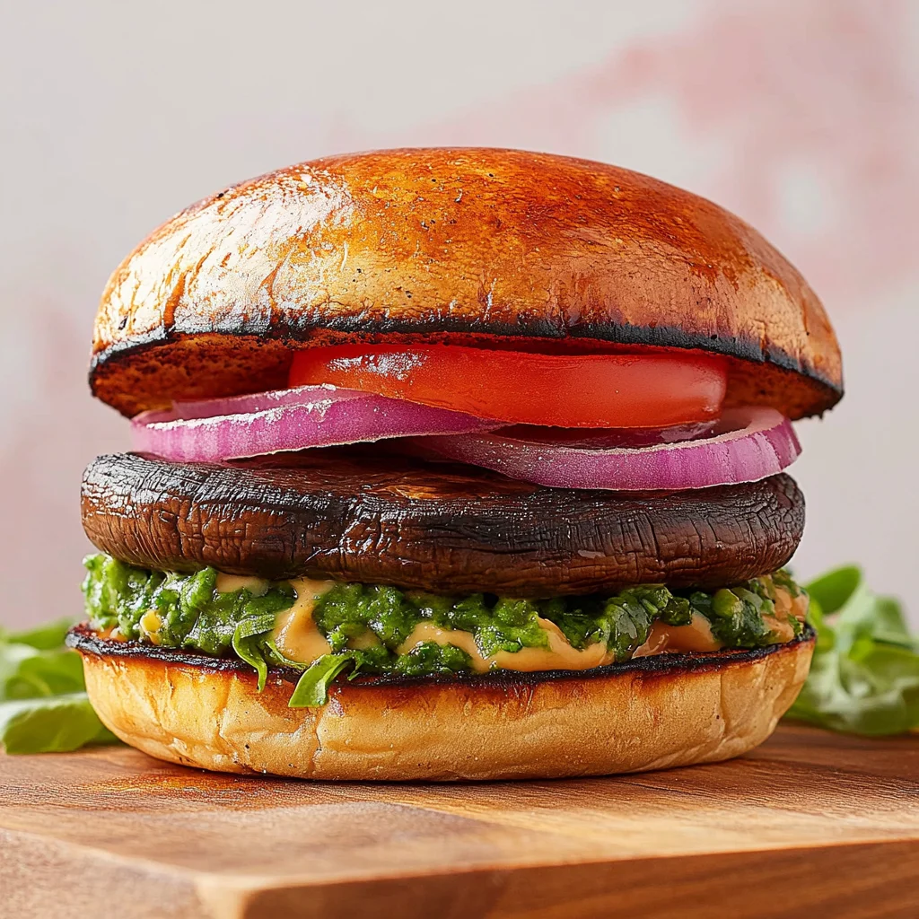 The Best Grilled Portobello Mushroom Burger