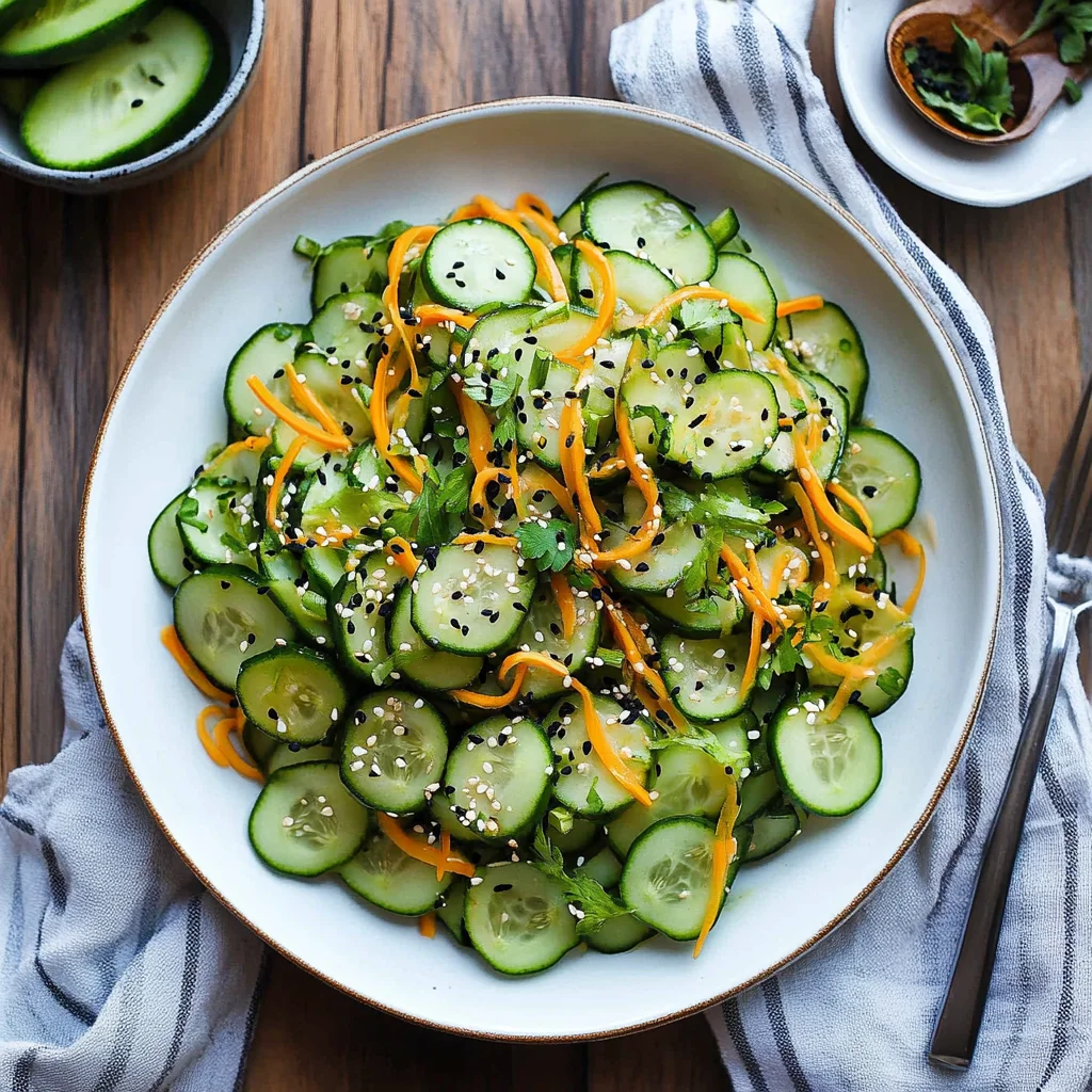 10-Minute Ginger Miso Cucumber Salad