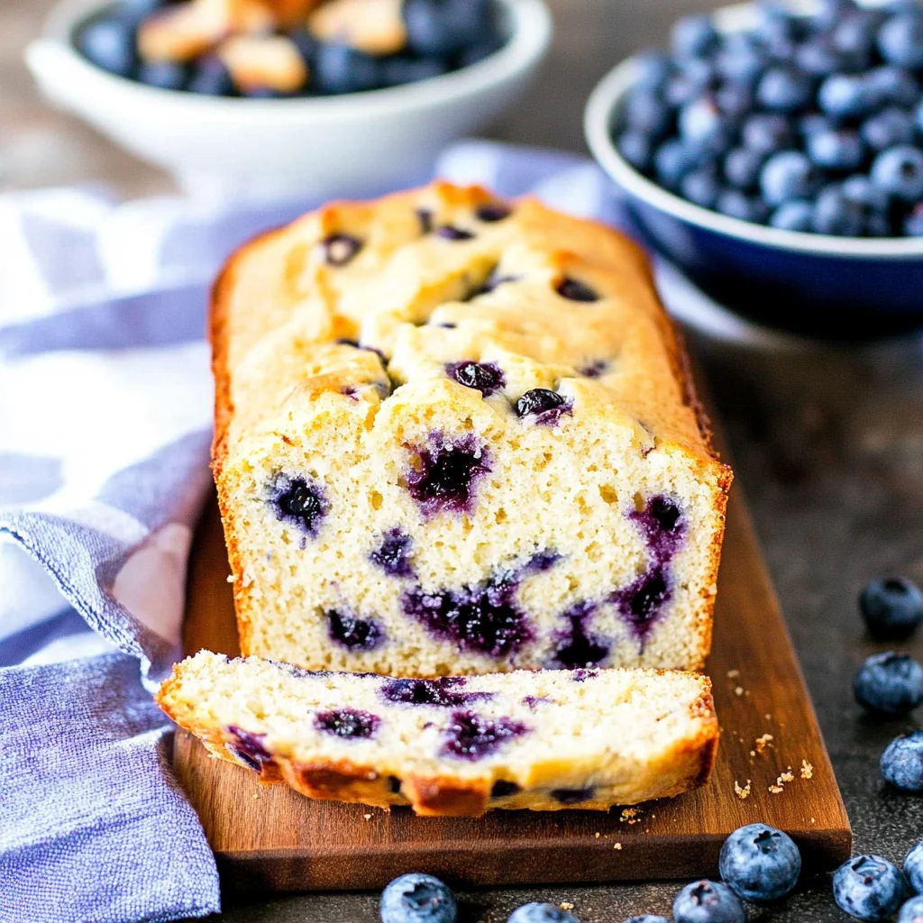 Cream Cheese Blueberry Bread