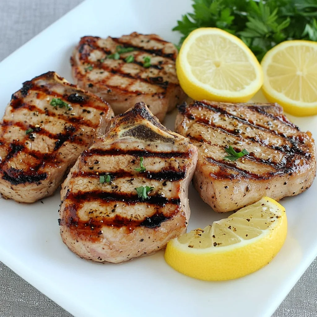Easy Grilled Lemon Pepper beef Chops