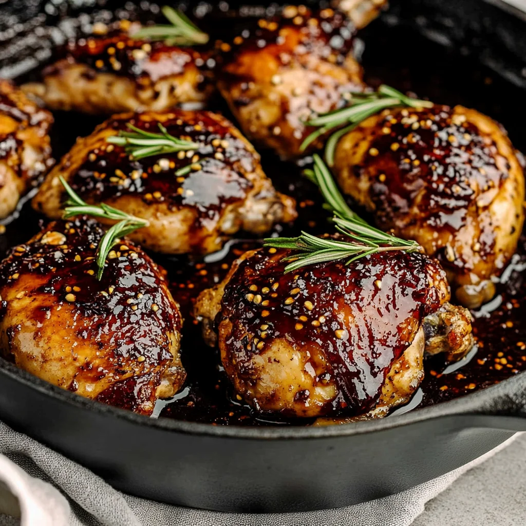 Fig Glazed Skillet Chicken