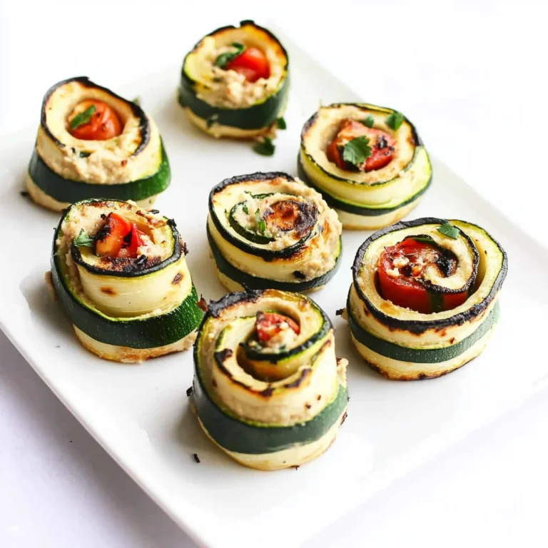 Grilled Zucchini Hummus Roll-Ups Recipe