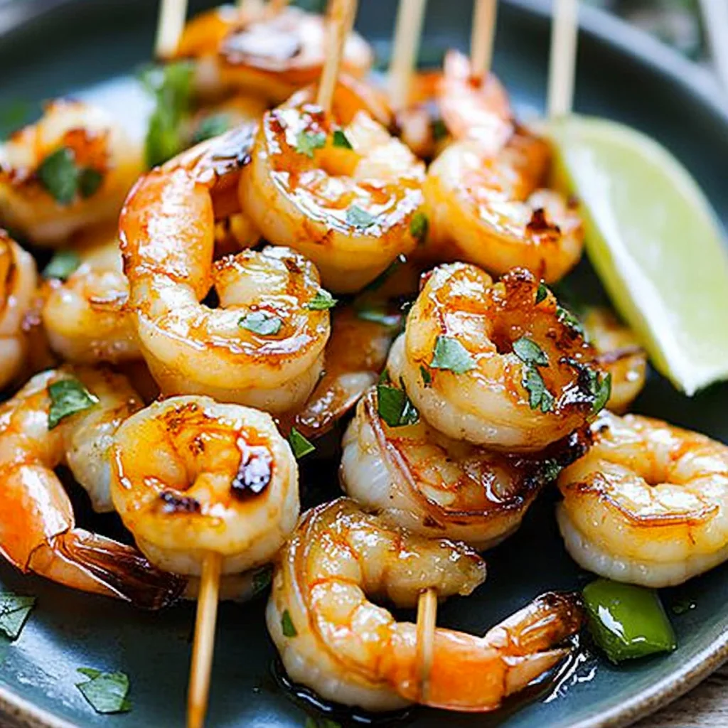 Honey Sriracha Shrimp Kebab Recipe