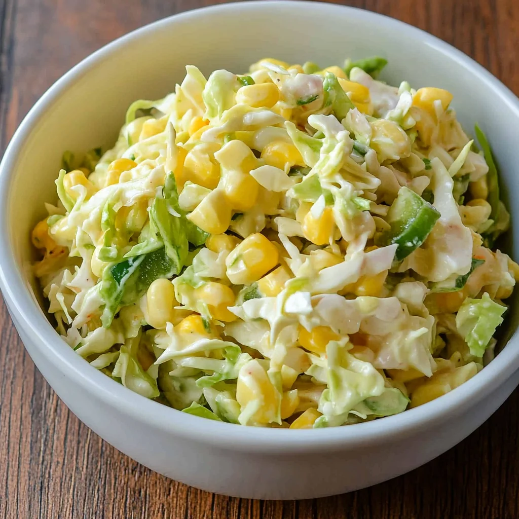 Jalapeno Corn Coleslaw