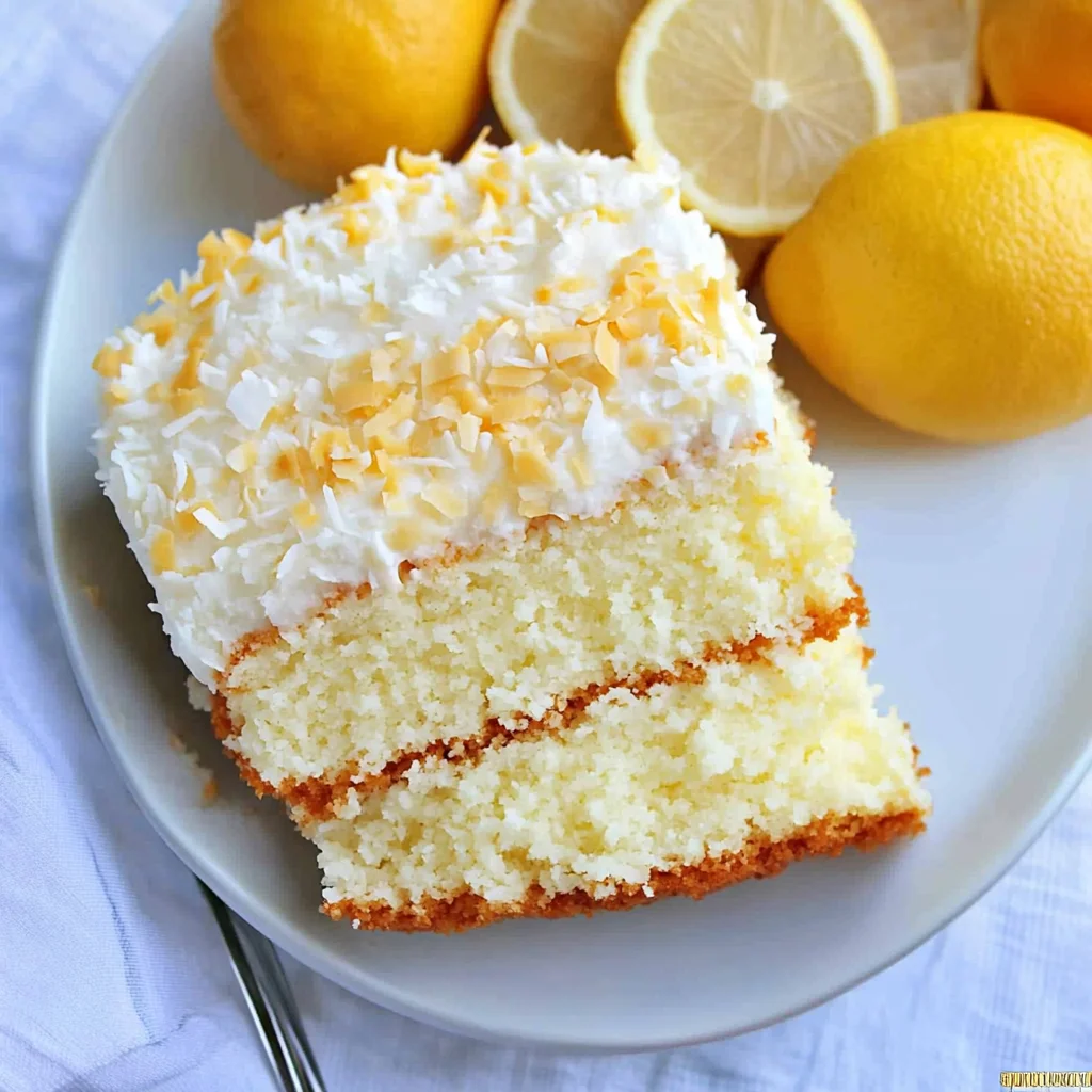 Lemon Coconut Cake