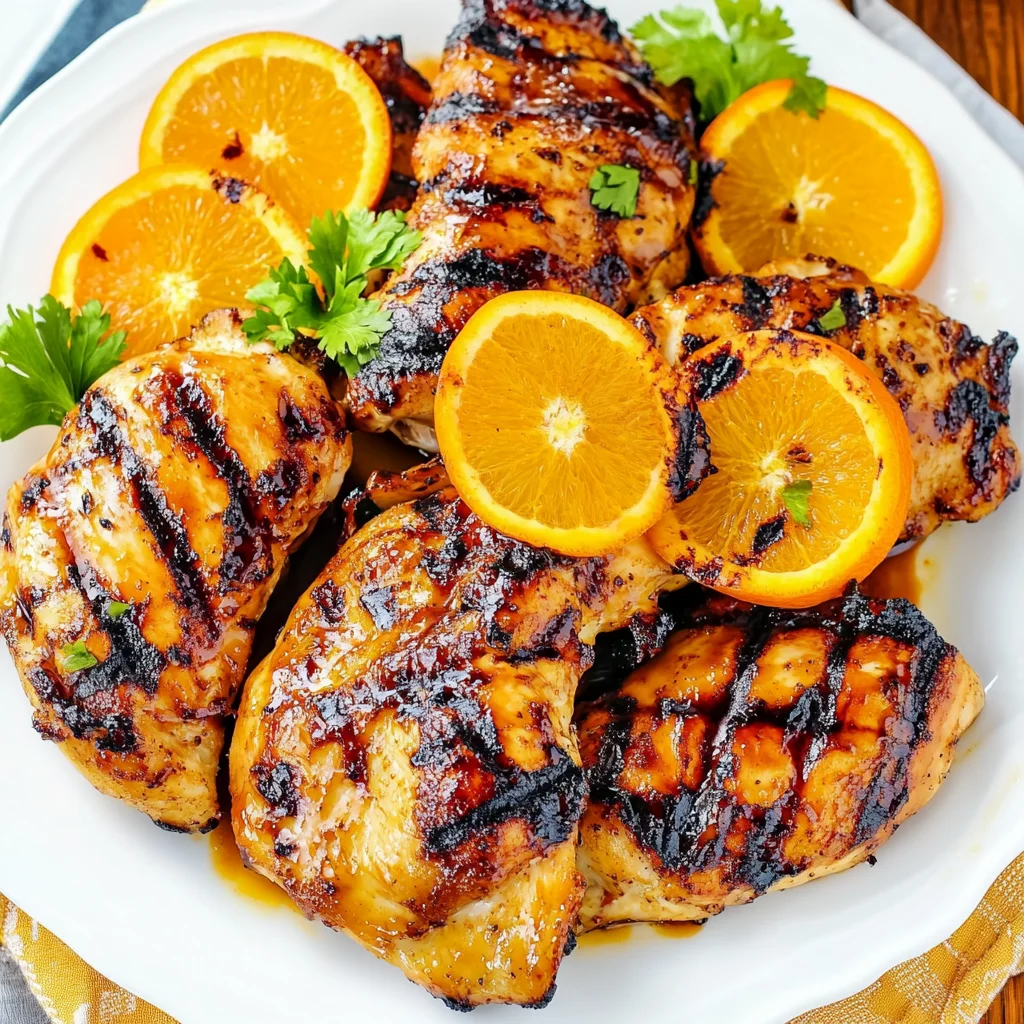 Orange Barbecue Grilled Chicken Recipe