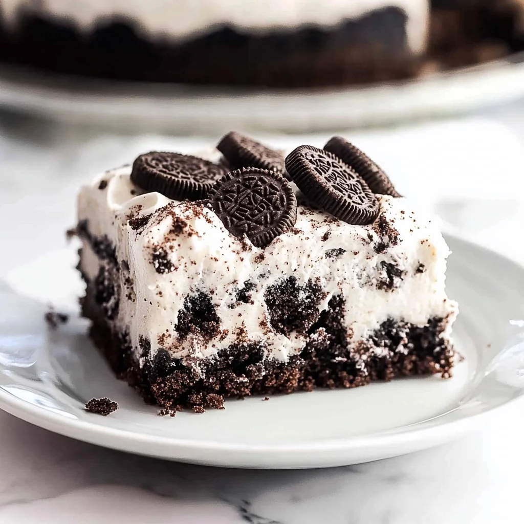Oreo Poke Cake