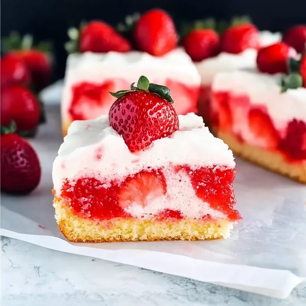 Strawberry Jello Poke Cake