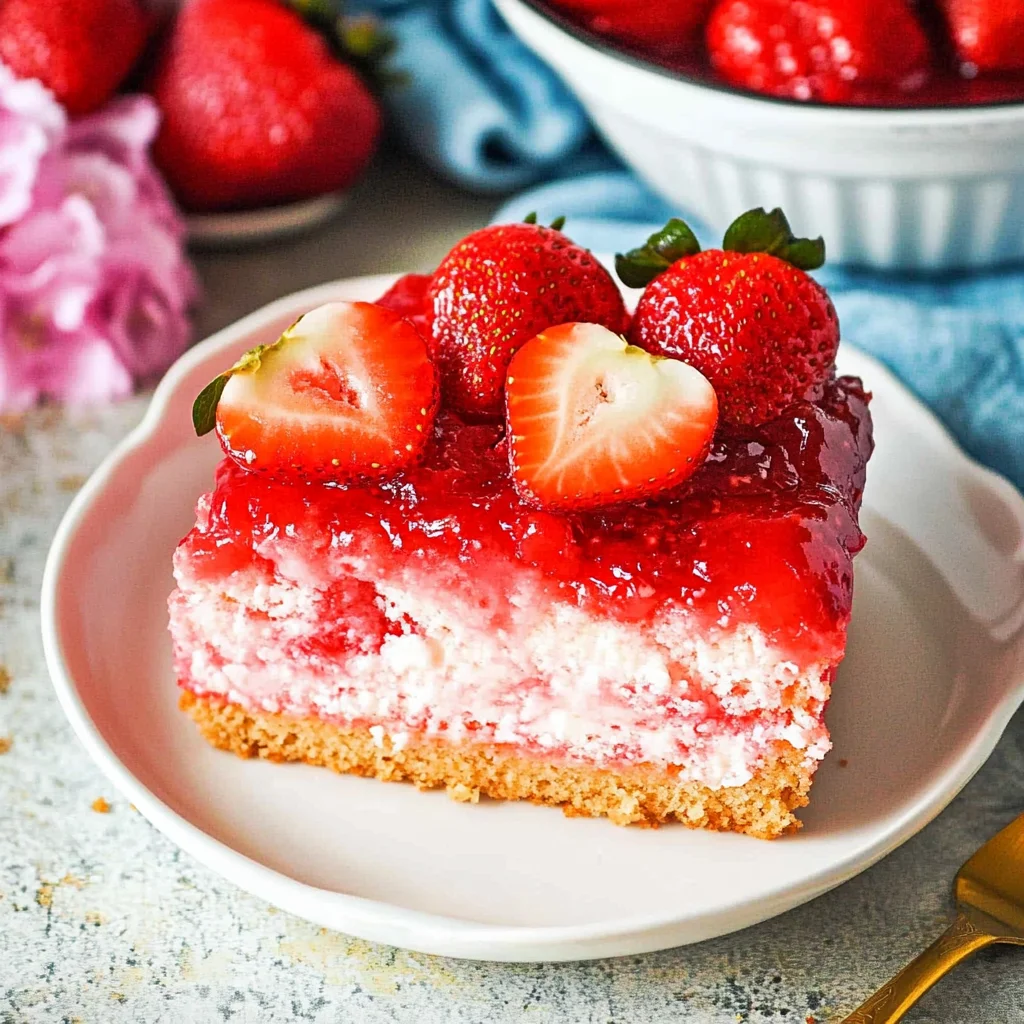 Upside Down Strawberry Cake