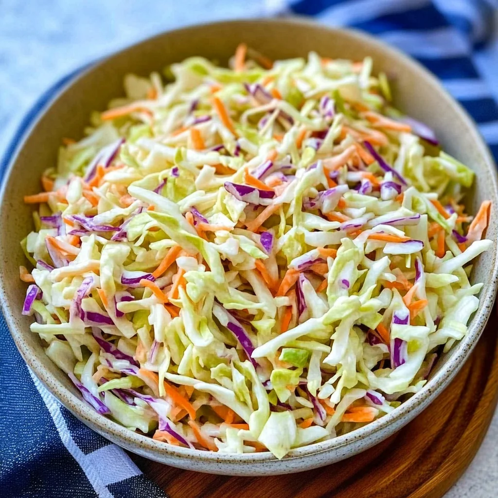 Vinegar Coleslaw Recipe (No Mayo Coleslaw)