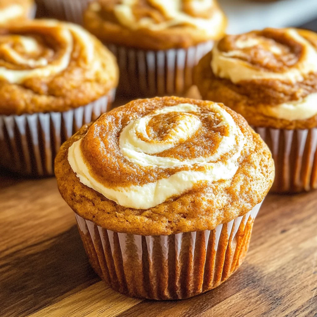 Best Swirled Pumpkin Cream Cheese Muffins