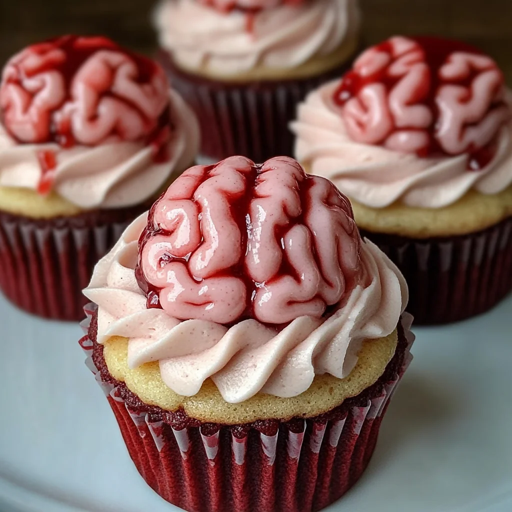 Bleeding Brain Cupcakes